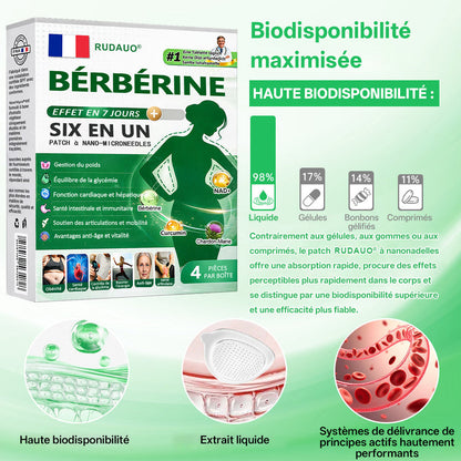 𝐅𝐑 𝐑𝐞𝐜𝐨𝐦𝐦𝐚𝐧𝐝é 𝐩𝐚𝐫 𝐥𝐞𝐬 𝐦é𝐝𝐞𝐜𝐢𝐧𝐬 🛒|𝐏𝐚𝐭𝐜𝐡 𝐦𝐢𝐜𝐫𝐨𝐧𝐞𝐞𝐝𝐥𝐞 𝐍𝐚𝐧𝐨 𝑹𝑼𝑫𝗔𝗨𝗢® 𝐁𝐞𝐫𝐛𝐞𝐫𝐢𝐧𝐞 𝟔-𝐞𝐧-𝟏 | ✅ 𝐒𝐨𝐮𝐭𝐞𝐧𝐮 𝐩𝐚𝐫 𝐥𝐚 𝐬𝐜𝐢𝐞𝐧𝐜𝐞 | 𝐅𝐨𝐫𝐦𝐮𝐥𝐞 𝟔-𝐞𝐧-𝟏 | 𝐑é𝐬𝐮𝐥𝐭𝐚𝐭𝐬 𝐞𝐧 𝟕 𝐣𝐨𝐮𝐫𝐬 🏅