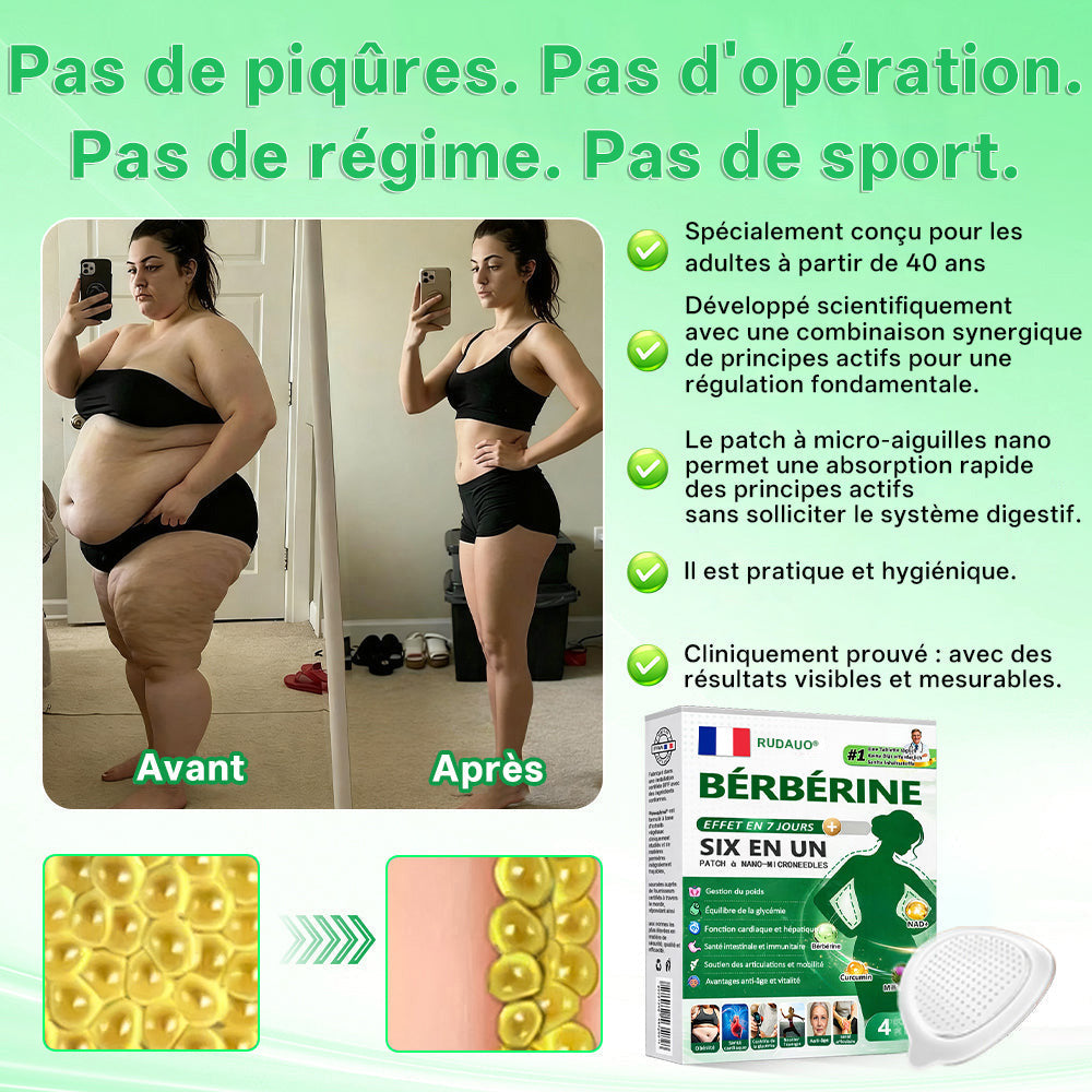 𝐅𝐑 𝐑𝐞𝐜𝐨𝐦𝐦𝐚𝐧𝐝é 𝐩𝐚𝐫 𝐥𝐞𝐬 𝐦é𝐝𝐞𝐜𝐢𝐧𝐬 🛒|𝐏𝐚𝐭𝐜𝐡 𝐦𝐢𝐜𝐫𝐨𝐧𝐞𝐞𝐝𝐥𝐞 𝐍𝐚𝐧𝐨 𝑹𝑼𝑫𝗔𝗨𝗢® 𝐁𝐞𝐫𝐛𝐞𝐫𝐢𝐧𝐞 𝟔-𝐞𝐧-𝟏 | ✅ 𝐒𝐨𝐮𝐭𝐞𝐧𝐮 𝐩𝐚𝐫 𝐥𝐚 𝐬𝐜𝐢𝐞𝐧𝐜𝐞 | 𝐅𝐨𝐫𝐦𝐮𝐥𝐞 𝟔-𝐞𝐧-𝟏 | 𝐑é𝐬𝐮𝐥𝐭𝐚𝐭𝐬 𝐞𝐧 𝟕 𝐣𝐨𝐮𝐫𝐬 🏅