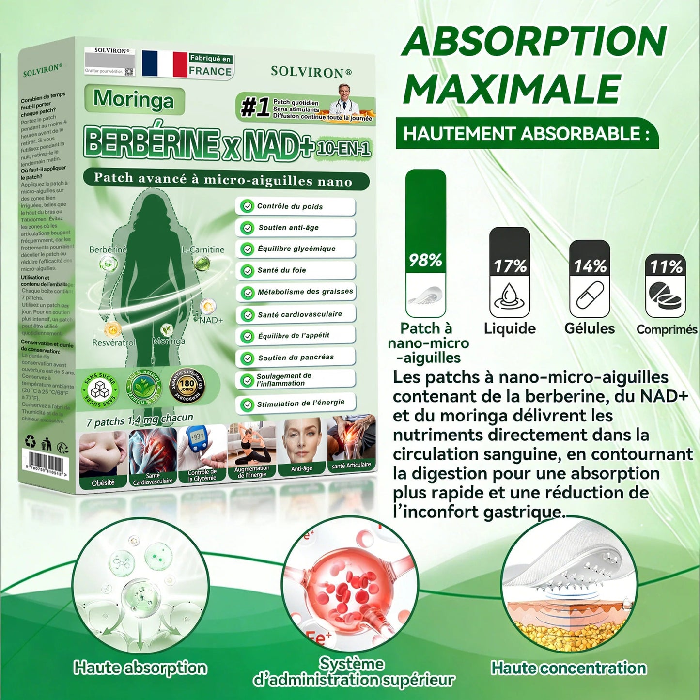 𝐅𝐨𝐫𝐦𝐮𝐥é 𝐩𝐚𝐫 𝐝𝐞𝐬 𝐌é𝐝𝐞𝐜𝐢𝐧𝐬🇫🇷🗼|𝐒𝐎𝐋𝐕𝐈𝐑𝐎𝐍® 𝐌𝐨𝐫𝐢𝐧𝐠𝐚 𝐁𝐞𝐫𝐛𝐞𝐫𝐢𝐧𝐞 × 𝐍𝐀𝐃+ 𝐏𝐚𝐧𝐬𝐞𝐦𝐞𝐧𝐭 𝐌𝐢𝐜𝐫𝐨-𝐀𝐢𝐠𝐮𝐢𝐥𝐥𝐞𝐬 𝐀𝐯𝐚𝐧𝐜é 𝟏𝟎-𝐞𝐧-𝟏 (𝐑é𝐬𝐮𝐥𝐭𝐚𝐭𝐬 𝐕𝐢𝐬𝐢𝐛𝐥𝐞𝐬 𝐞𝐧 𝟕 𝐉𝐨𝐮𝐫𝐬)