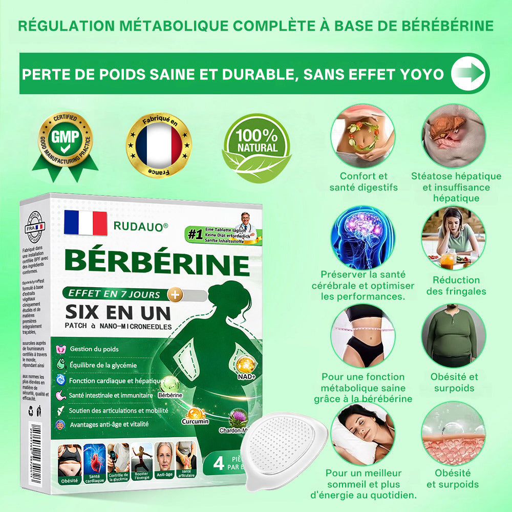 𝐅𝐑 𝐑𝐞𝐜𝐨𝐦𝐦𝐚𝐧𝐝é 𝐩𝐚𝐫 𝐥𝐞𝐬 𝐦é𝐝𝐞𝐜𝐢𝐧𝐬 🛒|𝐏𝐚𝐭𝐜𝐡 𝐦𝐢𝐜𝐫𝐨𝐧𝐞𝐞𝐝𝐥𝐞 𝐍𝐚𝐧𝐨 𝑹𝑼𝑫𝗔𝗨𝗢® 𝐁𝐞𝐫𝐛𝐞𝐫𝐢𝐧𝐞 𝟔-𝐞𝐧-𝟏 | ✅ 𝐒𝐨𝐮𝐭𝐞𝐧𝐮 𝐩𝐚𝐫 𝐥𝐚 𝐬𝐜𝐢𝐞𝐧𝐜𝐞 | 𝐅𝐨𝐫𝐦𝐮𝐥𝐞 𝟔-𝐞𝐧-𝟏 | 𝐑é𝐬𝐮𝐥𝐭𝐚𝐭𝐬 𝐞𝐧 𝟕 𝐣𝐨𝐮𝐫𝐬 🏅